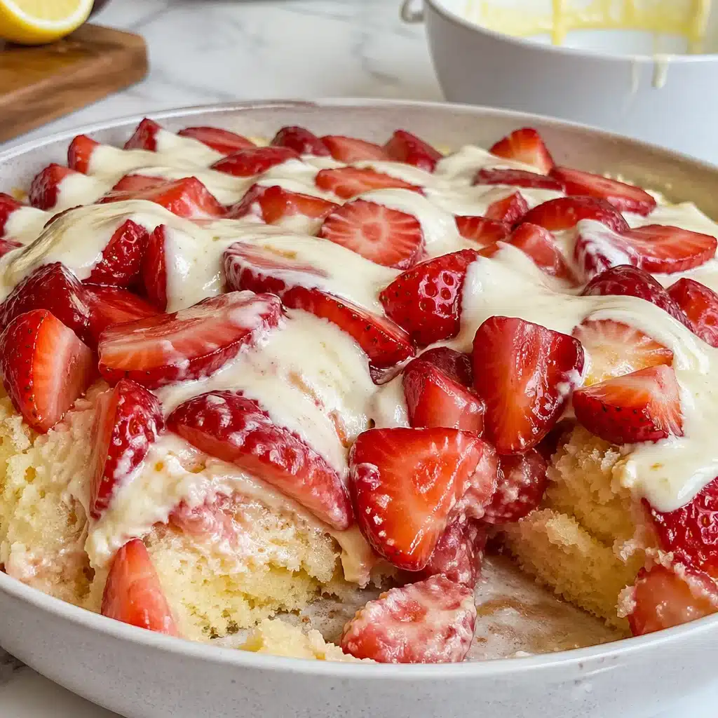 Strawberry Shortcake with Lemon Cream Sauce