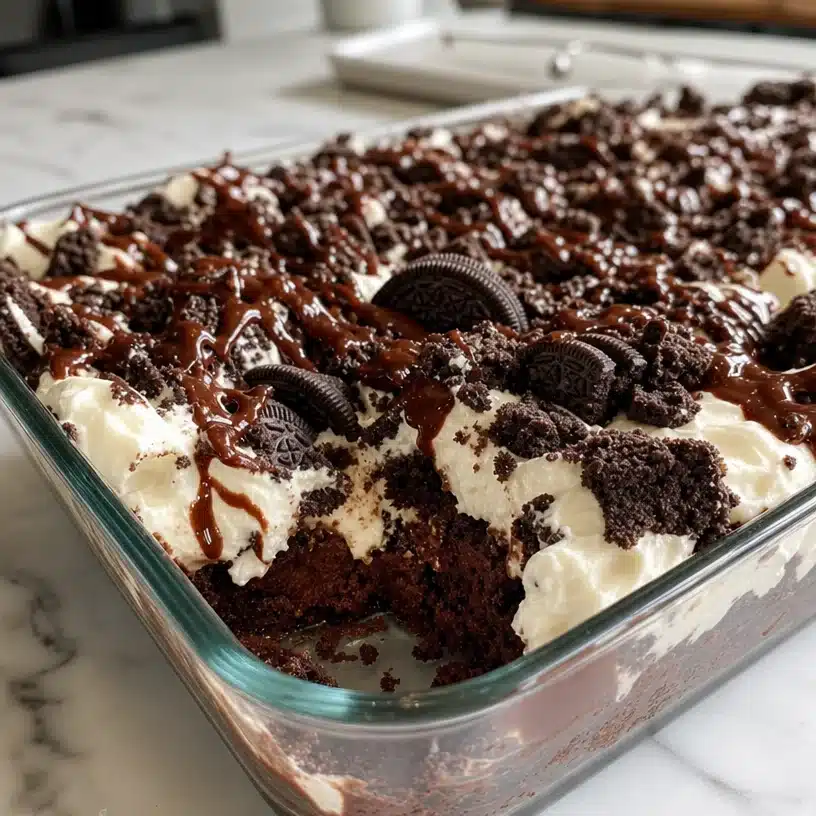 Chocolate Oreo Cheesecake Brownie Trifle 4 Chocolate Oreo Cheesecake Brownie Trifle