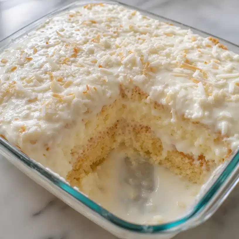 Coconut Cream Cake with Coconut Milk Soak 4 Coconut Cream Cake with Coconut Milk Soak