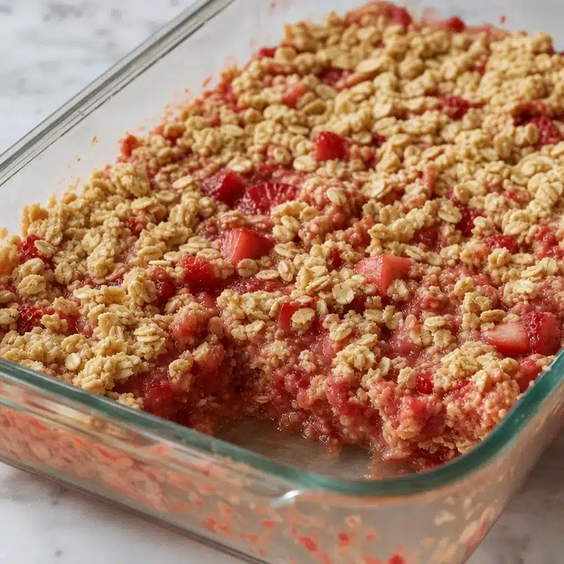 Healthy Strawberry Oatmeal Bars