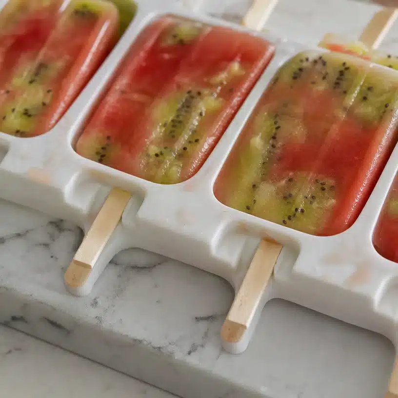 Kiwi Watermelon Popsicles