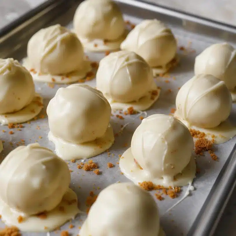 No Bake Biscoff Truffles with White Chocolate Shell 4 No Bake Biscoff Truffles with White Chocolate Shell