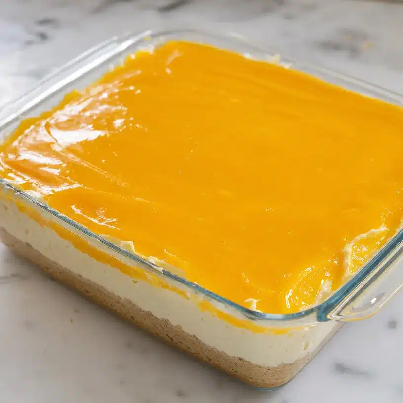 No Bake Mango Cheesecake with Mango Jelly 4 No Bake Mango Cheesecake with Mango Jelly
