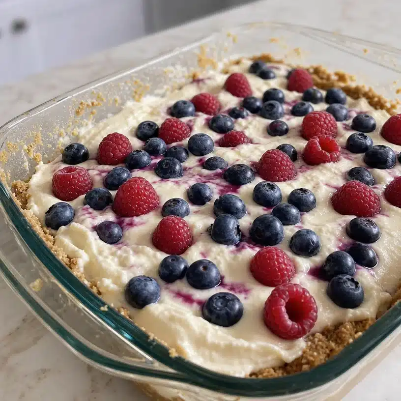 Red, White, and Blue Cheesecake Bars 4 Red, White, and Blue Cheesecake Bars
