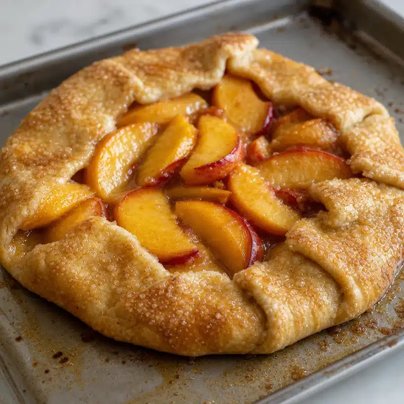 Rustic Baked Peach Galette