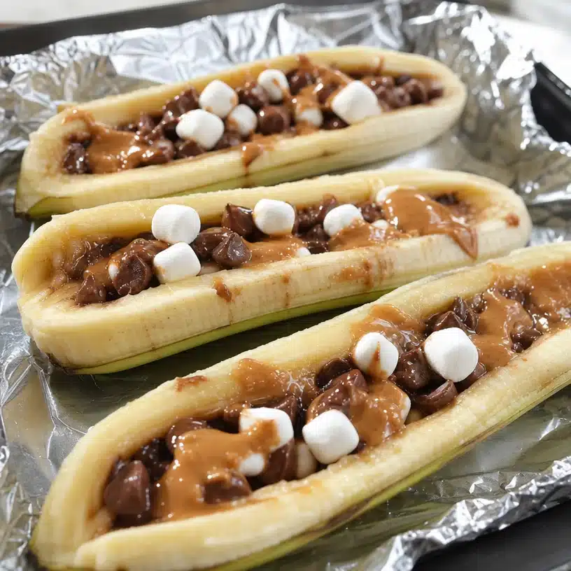 Simple Campfire Banana Splits 4 Simple Campfire Banana Splits