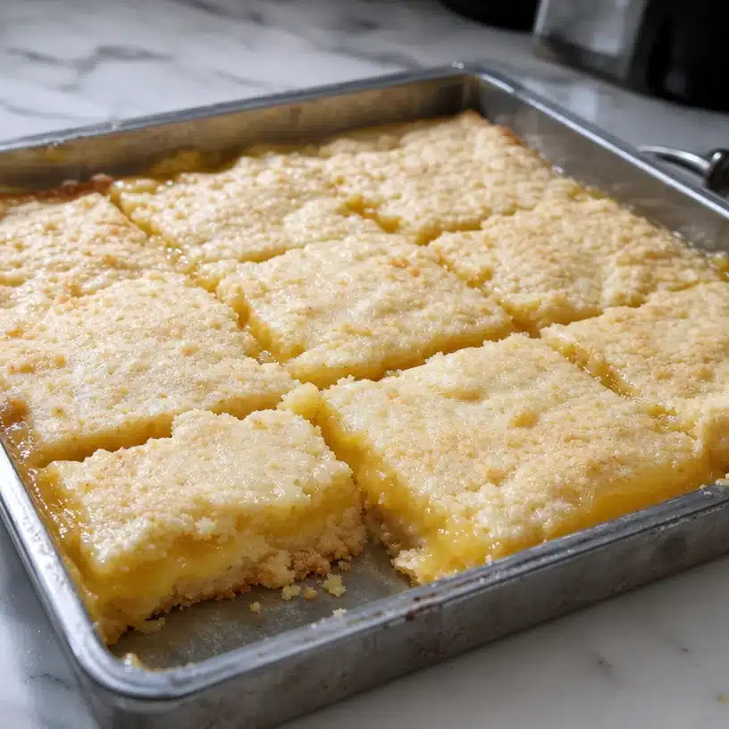 Soft Lemon Cookie Bars with Gooey Lemon Filling 4 Soft Lemon Cookie Bars with Gooey Lemon Filling